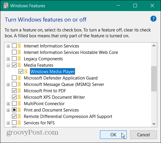 Přehrajte soubor VOB ve Windows 10