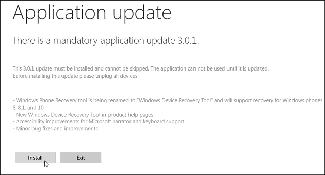 Nástroj Windows Phone Recovery Recovery má nové jméno a funkce