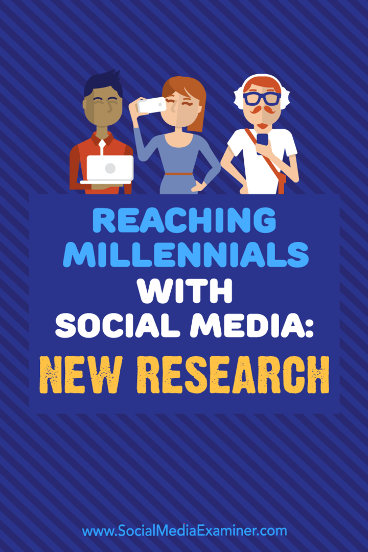 Oslovení tisíciletí se sociálními médii: Nový výzkum: zkoušející sociálních médií