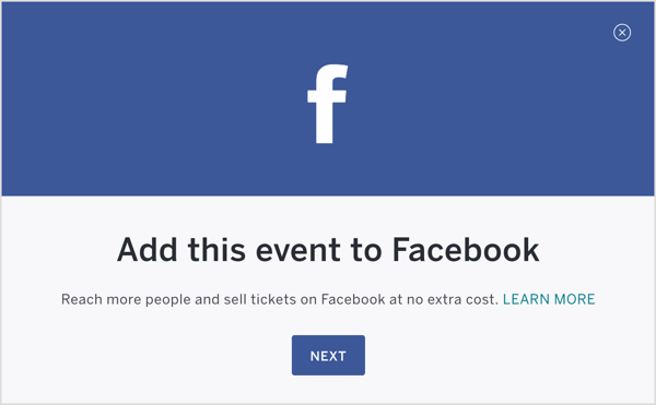 Jakmile je vaše událost Eventbrite nastavena, publikujte ji a přidejte na Facebook.