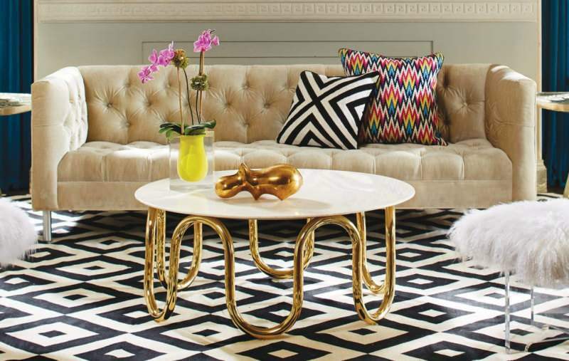 Nový trend v dekoraci: zlatý nábytek