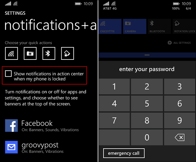 Windows Phone 8.1: Zabraňte lidem, aby neviděli oznámení na obrazovce uzamčení
