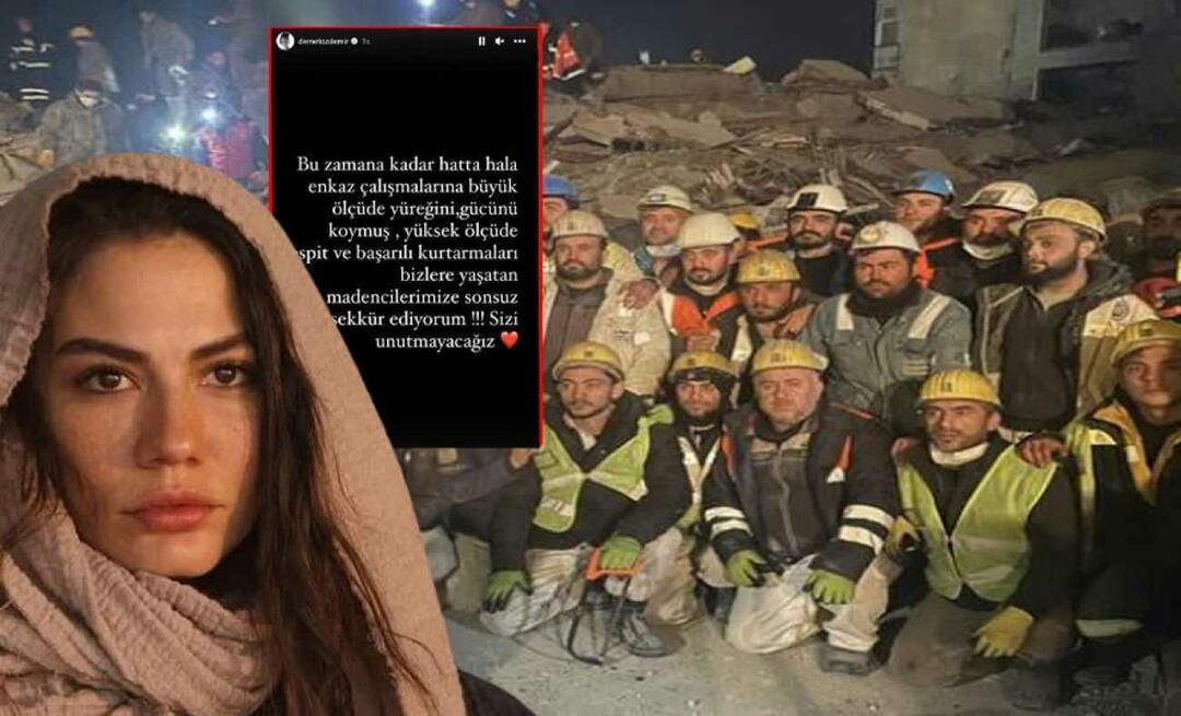 Demet Özdemir poděkoval pracovníkům dolů, kteří pracovali na zemětřesení! "Nezapomeneme na tebe"