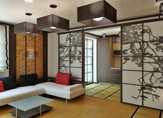 Obývací pokoje v japonském stylu