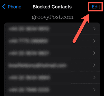 iphone upravit blokované kontakty