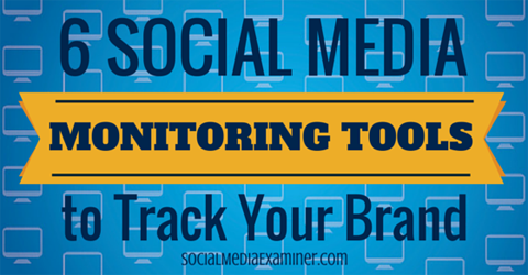 6 nástrojů pro sledování sociálních médií