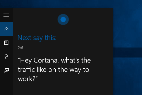 Vlak Voice Cortana Windows 10
