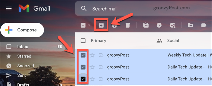 Archivujte e-maily v Gmailu