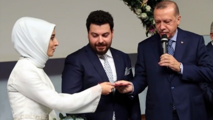 Prezident Erdogan byl svědkem dcery Sefera Turana