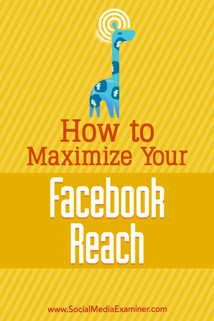 Jak maximalizovat dosah Facebooku od Mari Smith v průzkumu sociálních médií.