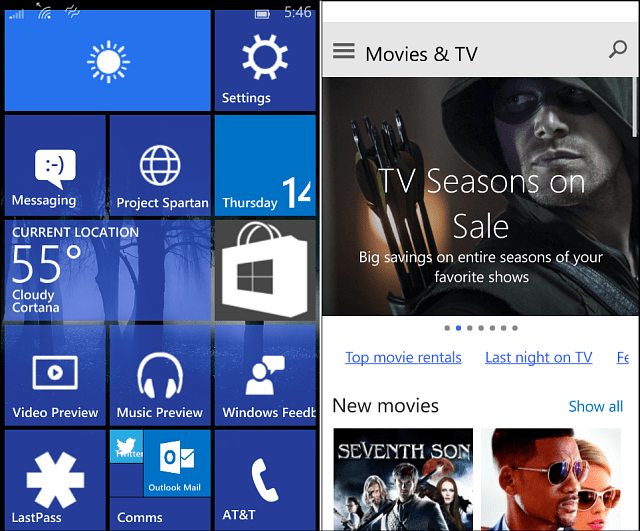 Windows 10 pro telefony Sestavte vizuální prohlídku 10080