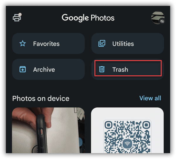 Obnovte smazané fotografie na Androidu