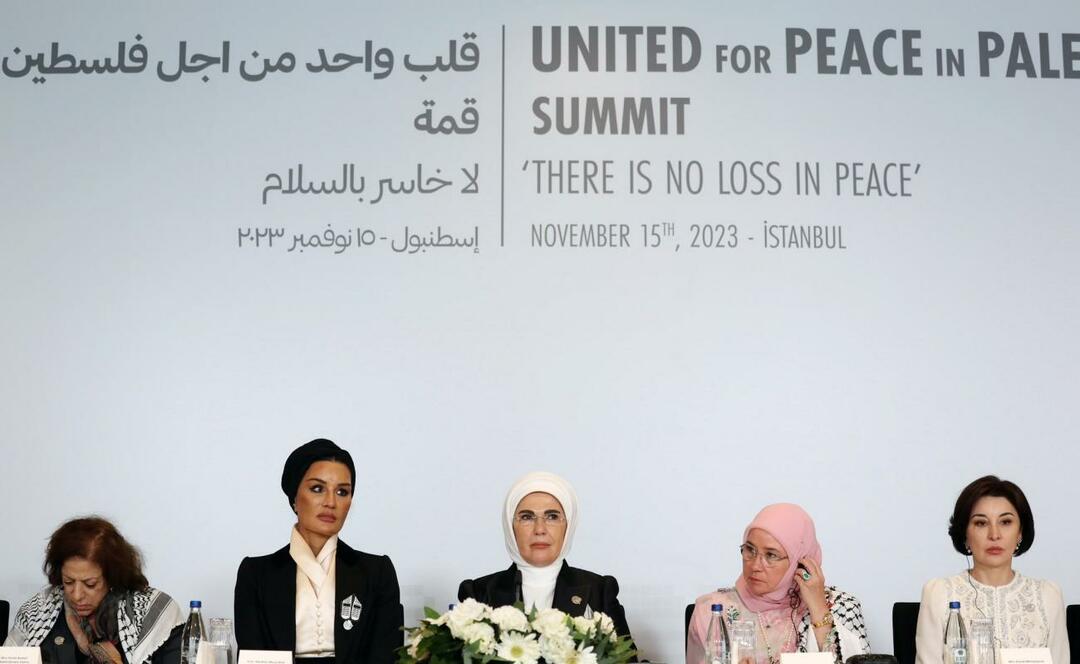  První dáma Erdoğan One Heart Summit for Palestine iniciativní hnutí