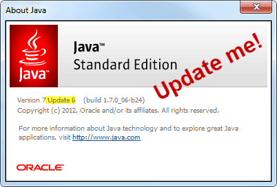 aktualizace standardního vydání javy 6