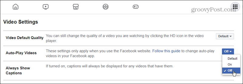 zakázat automatické přehrávání videí