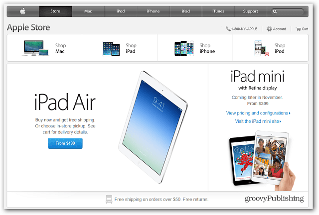 Apple Store má nyní k dispozici nový iPad Air