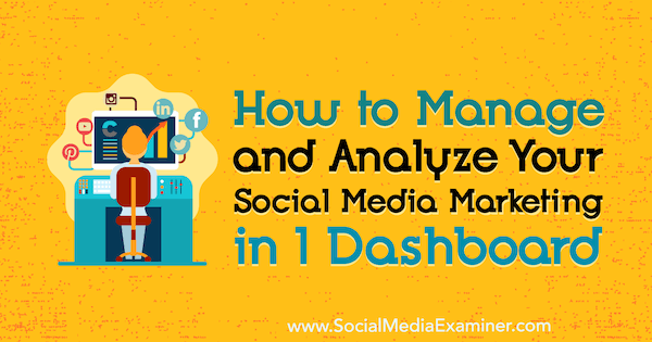 Jak spravovat a analyzovat váš marketing sociálních médií v 1 Dashboard od Mitt Ray v průzkumu sociálních médií.