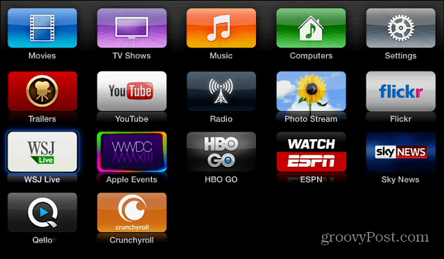 Nové aplikace kanálů Apple TV