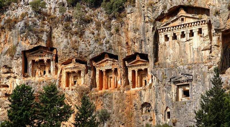 Čtverce z Dalyan King Tombs