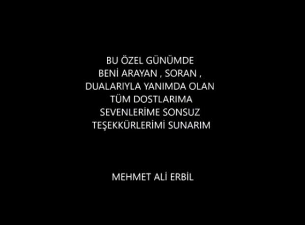 První slova od Mehmet Ali Erbil!