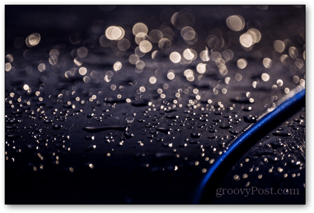 dešťové kapky voda bokeh detailní zavřít zoom objektiv zaostření expozice fotografie bokeh rozmazané pozadí fotografování efekt