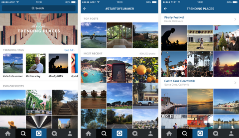 Instagram představuje novou funkci vyhledávání a prozkoumávání