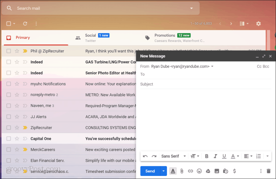 Používání Gmailu v GSuite
