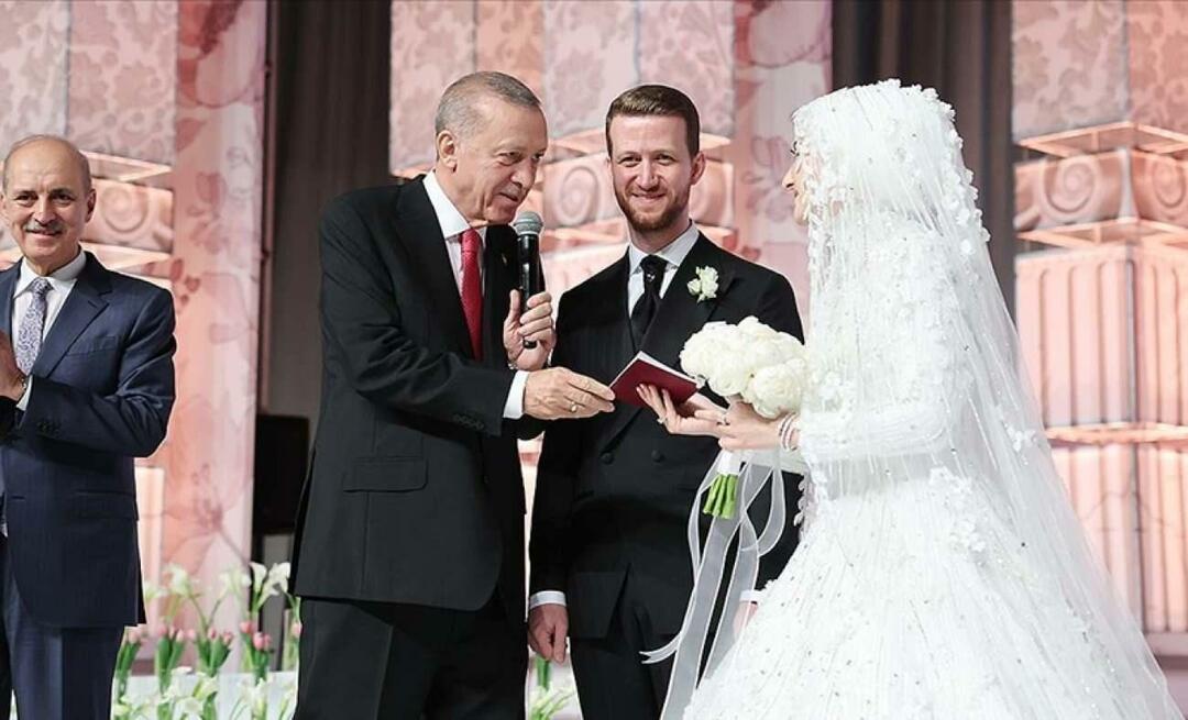 Prezident Recep Tayyip Erdoğan byl svatebním svědkem svého synovce!