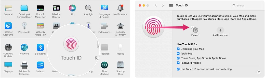touch id issues remove fingerprint