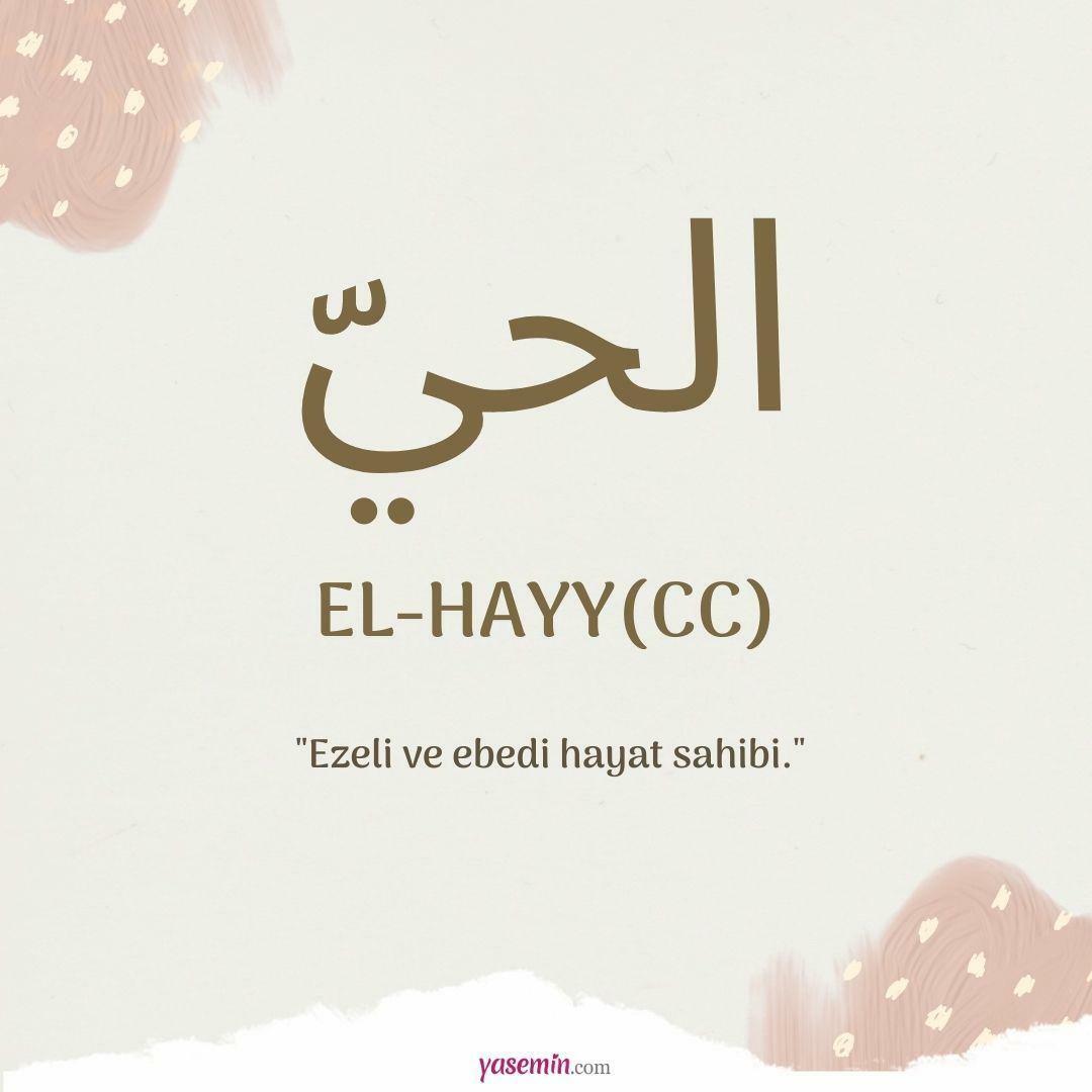 Co znamená al-Hayy (c.c)?
