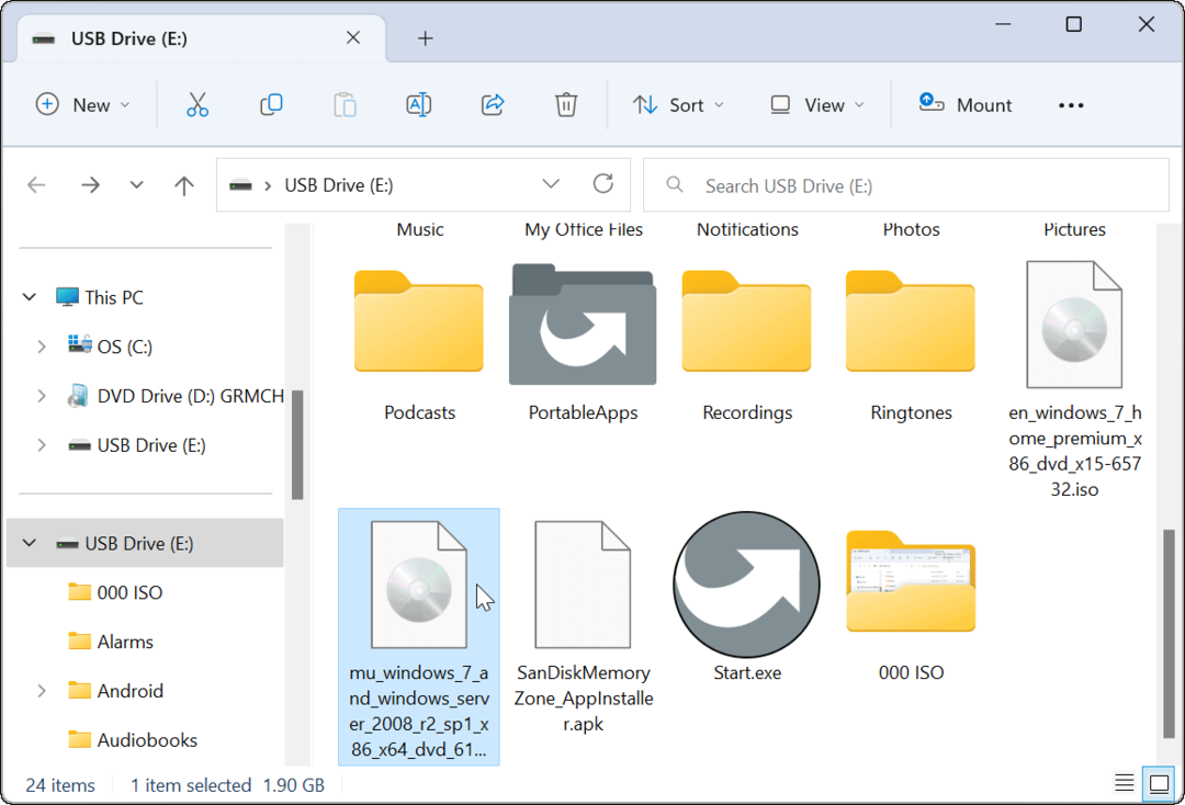 Jak připojit obraz ISO v systému Windows 11
