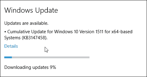 Kumulativní aktualizace systému Windows 10 KB3147458