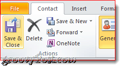 Navrhněte vizitky v aplikaci Outlook 2010