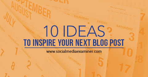 10 nápadů pro inspiraci na blogu