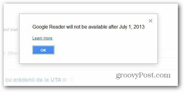 Google Reader se v červenci blíží ke konci: Export údajů o zdroji