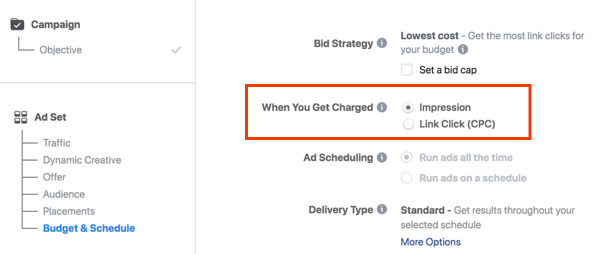 Věnujte pozornost tomu, kdy vám budou účtovány poplatky za reklamy na Facebooku.