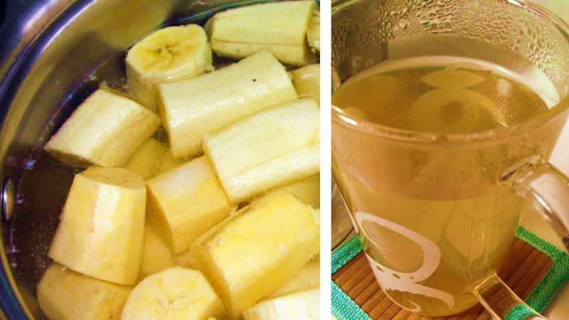banánový čaj obsahuje vysoké hladiny draslíku