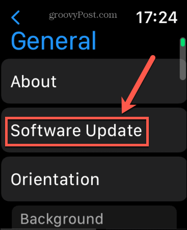 aktualizace softwaru Apple Watch