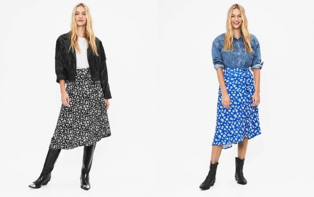 Aybüke Pusat dává přednost modelům sukní s květinovým vzorem na podzim 2019