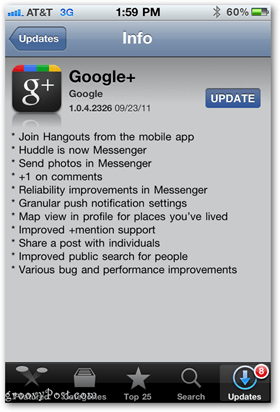 Aktualizace aplikace Google+ pro iPhone a další zařízení iOS