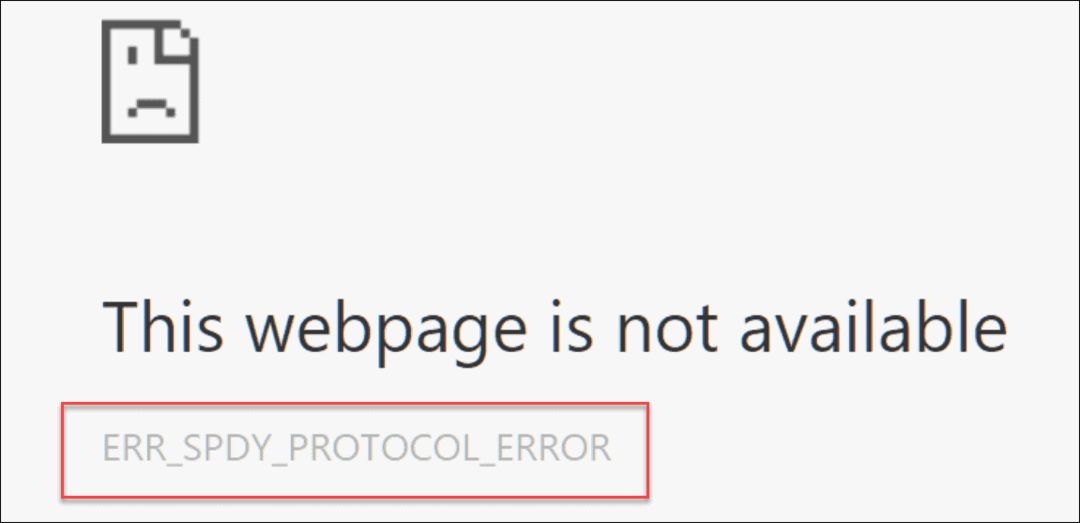 Oprava ERR_SPDY_PROTOCOL_ERROR v prohlížeči Chrome
