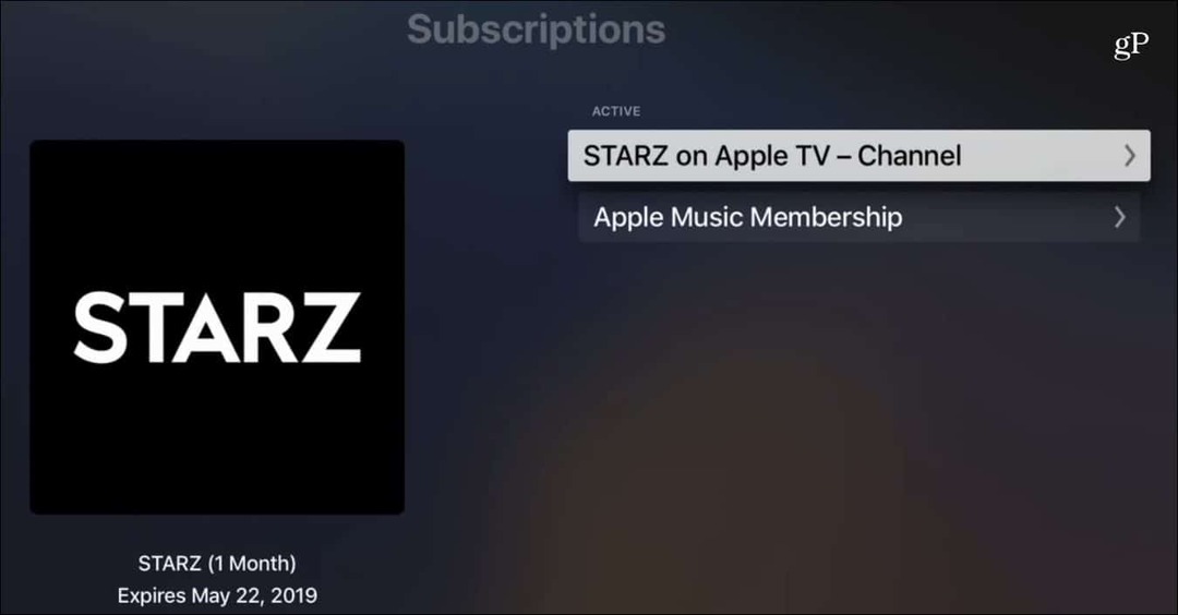 Zrušení předplatného kanálu Apple TV