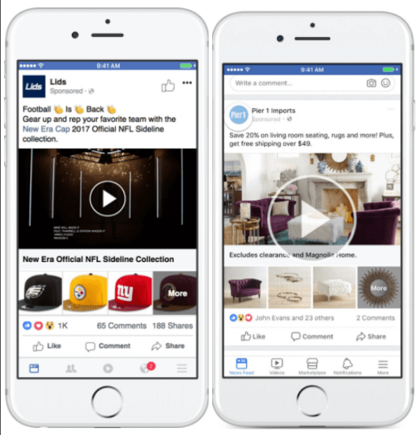 Facebook aktualizuje sbírky reklam, aby měl větší flexibilitu při zobrazování produktů.