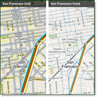 google tranzitní mapy srovnání