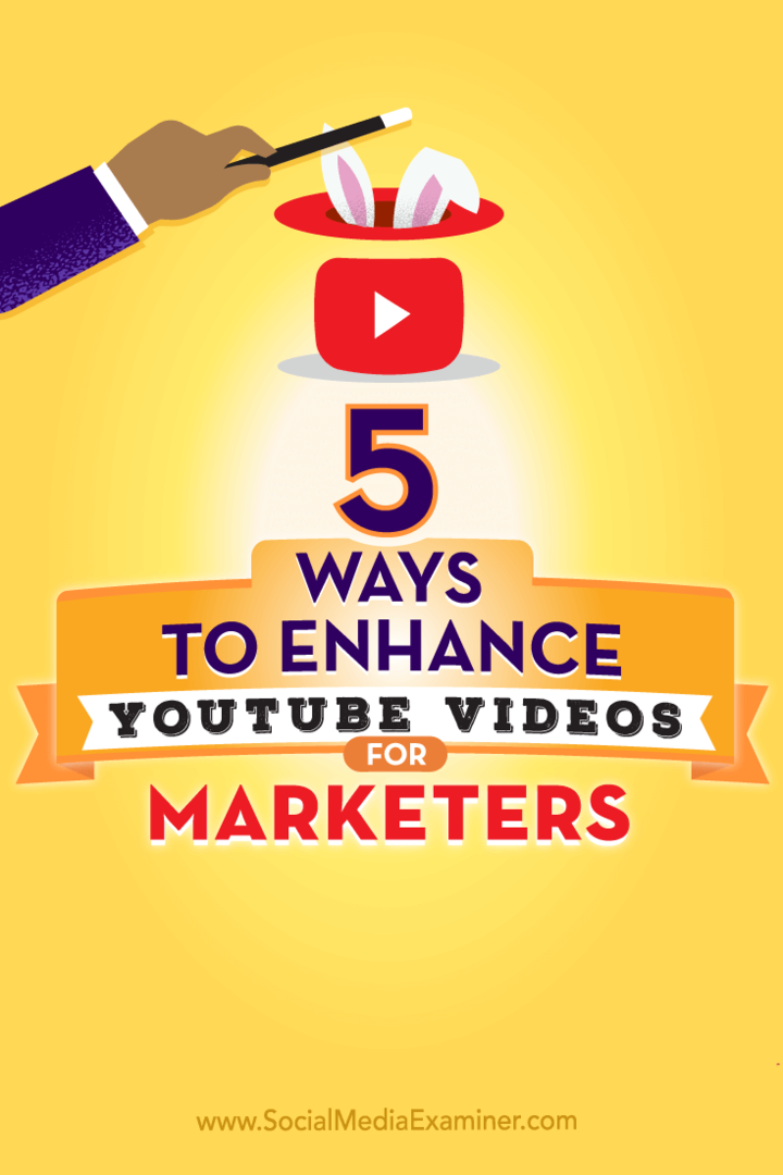 Tipy na pět způsobů, jak zvýšit výkon vašich videí na YouTube.