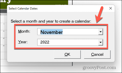 data kalendáře excel