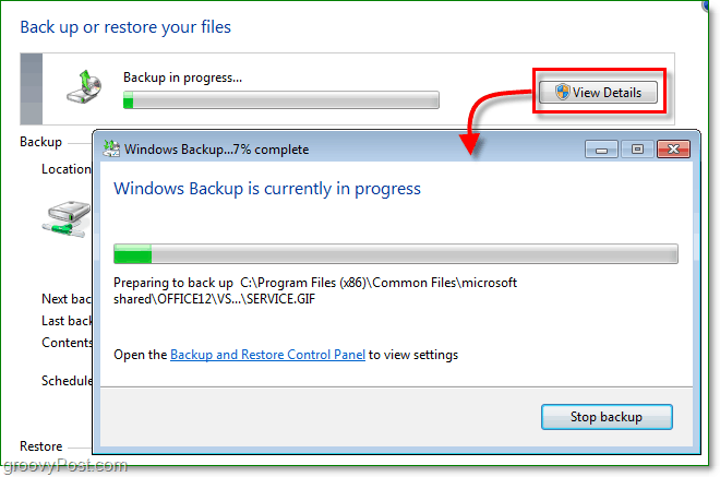 Windows 7 Backup - záloha může nějakou dobu trvat