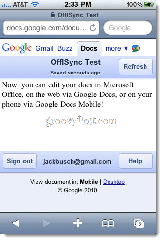 OffiSync: Synchronizace Dokumentů Google s Office 2010