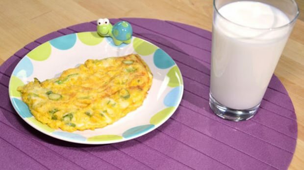 zeleninový omeletový recept pro kojence