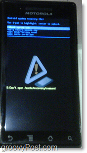 Android bootloader na droida